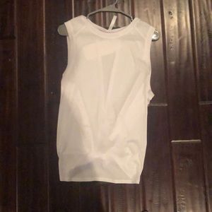 m sheer white athletic tank top from fabletics